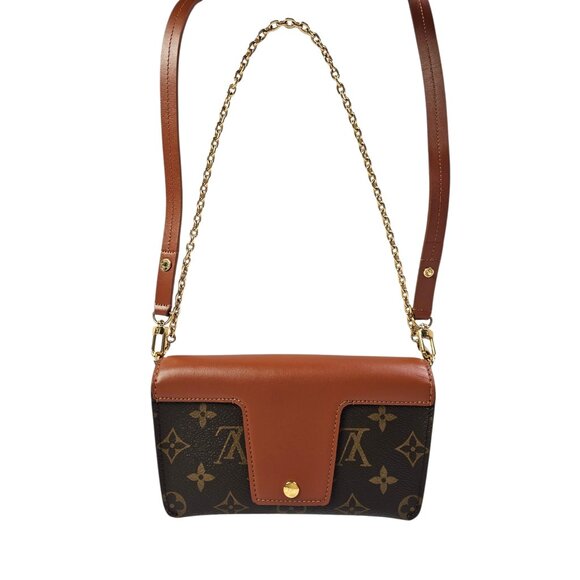 LOUIS VUITTON Small Mini Padlock on Chain Strap Bag Monogram Leather Brown LV - Picture 4 of 14